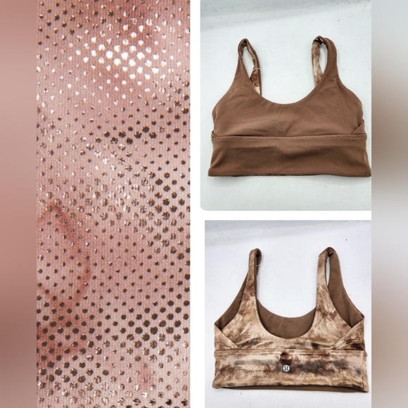 Lululemon Align Bra Shine Light Support A/B Cup Diamond Dye Reversible Size 4 - Picture 1 of 15